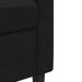 Set de canapele cu perne/rulouri, 2 piese, negru, catifea - WALTI WALTI