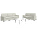 Set de canapele cu perne/rulouri, 2 piese, crem, catifea - WALTI WALTI