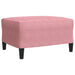 Set canapele cu perne/rulouri, 3 piese, roz, catifea - WALTI WALTI