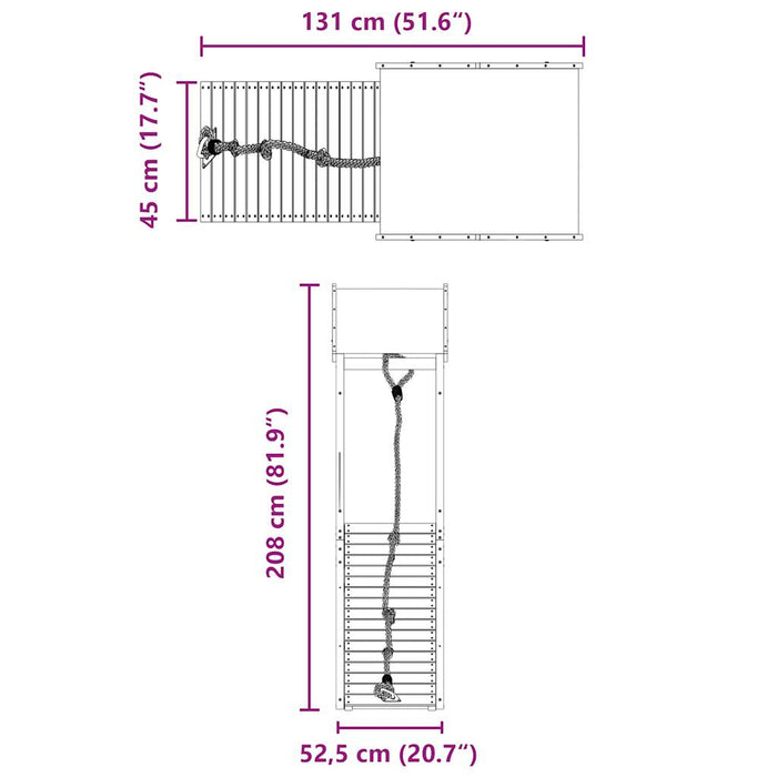 Set de joacă pentru exterior, lemn masiv de douglas - WALTI WALTI