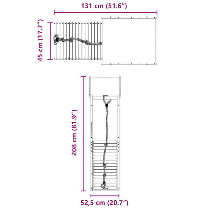 Set de joacă pentru exterior, lemn de pin impregnat - WALTI WALTI