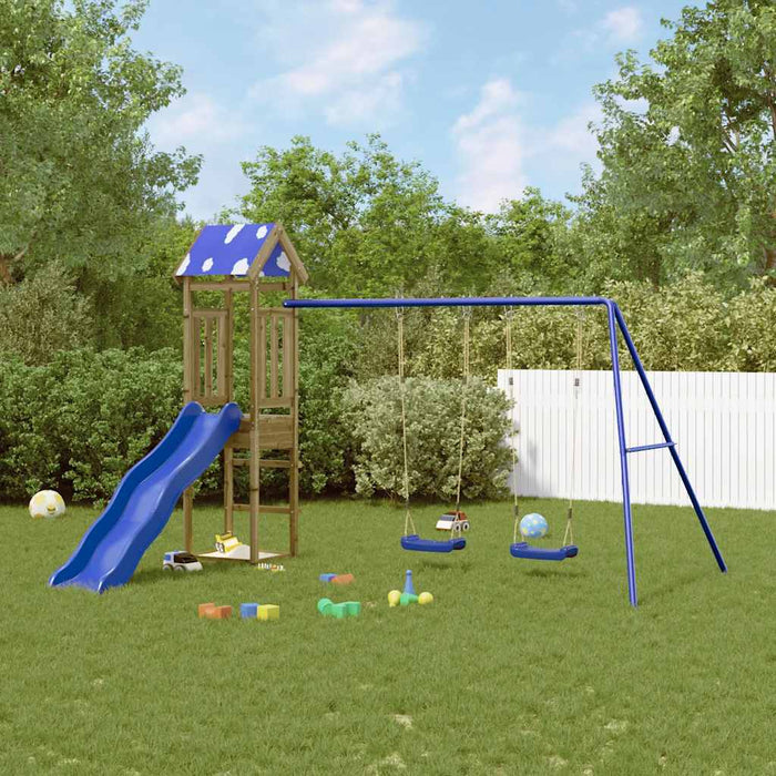 Set de joacă pentru exterior, lemn de pin impregnat - WALTI WALTI