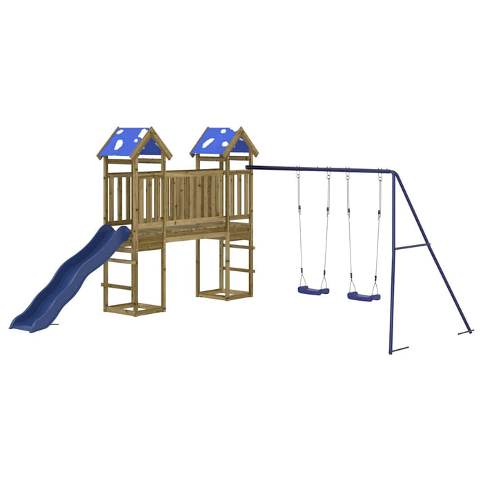Set de joacă pentru exterior, lemn de pin impregnat - WALTI WALTI