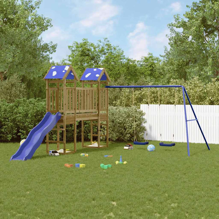 Set de joacă pentru exterior, lemn de pin impregnat - WALTI WALTI