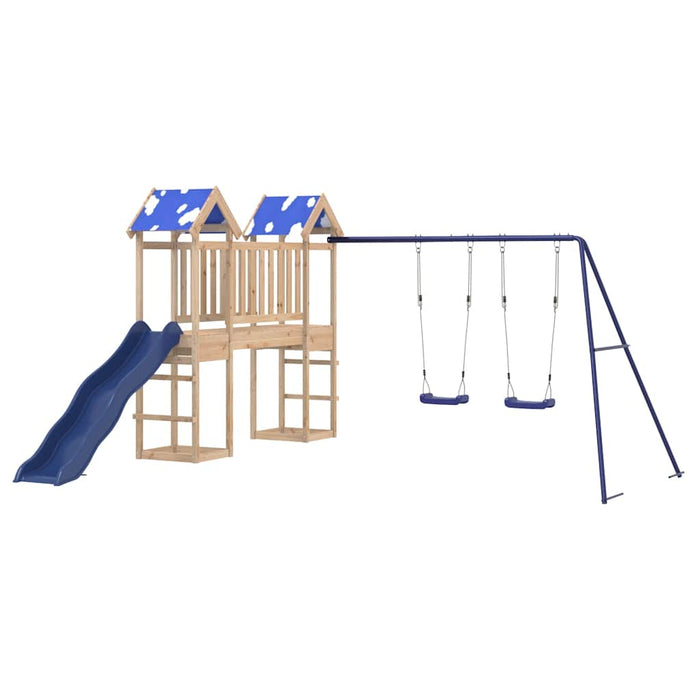 Set de joacă pentru exterior, lemn masiv de pin - WALTI WALTI