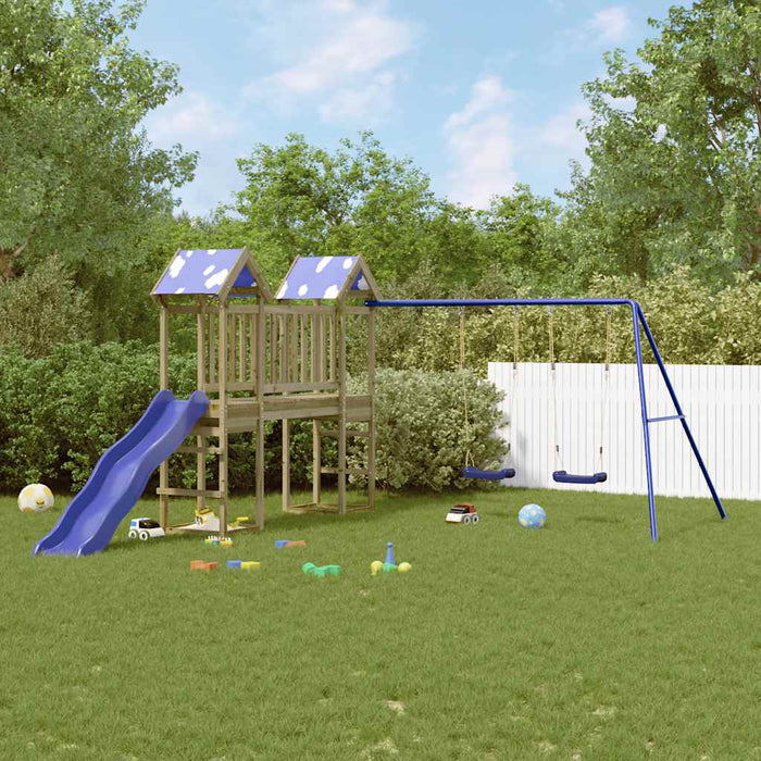 Set de joacă pentru exterior, lemn de pin impregnat - WALTI WALTI