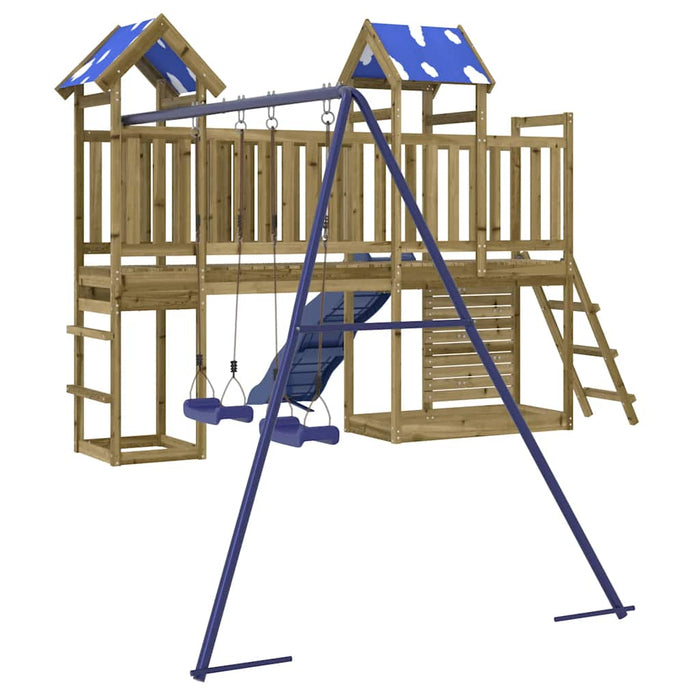 Set de joacă pentru exterior, lemn de pin impregnat - WALTI WALTI