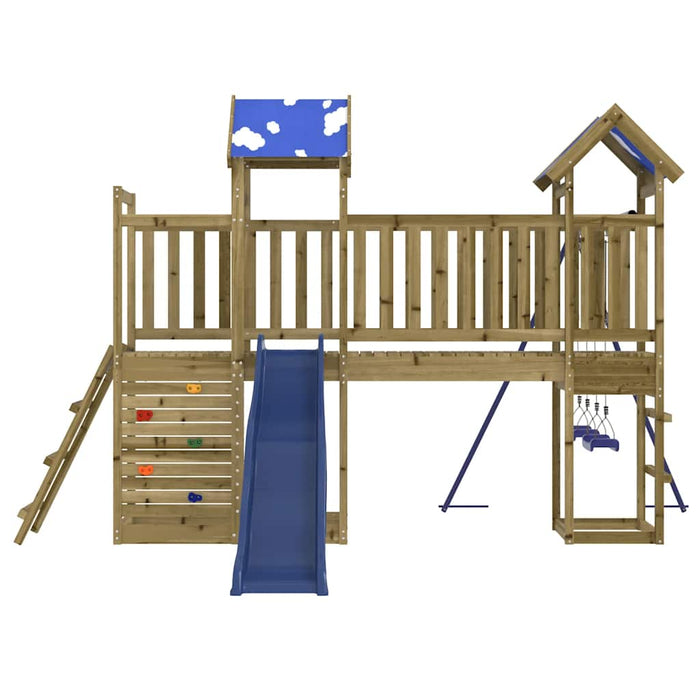 Set de joacă pentru exterior, lemn de pin impregnat - WALTI WALTI