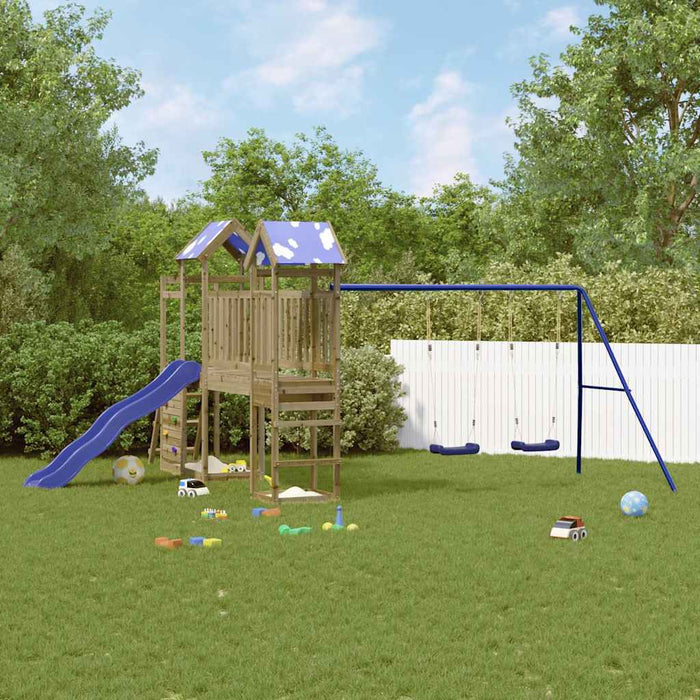 Set de joacă pentru exterior, lemn de pin impregnat - WALTI WALTI