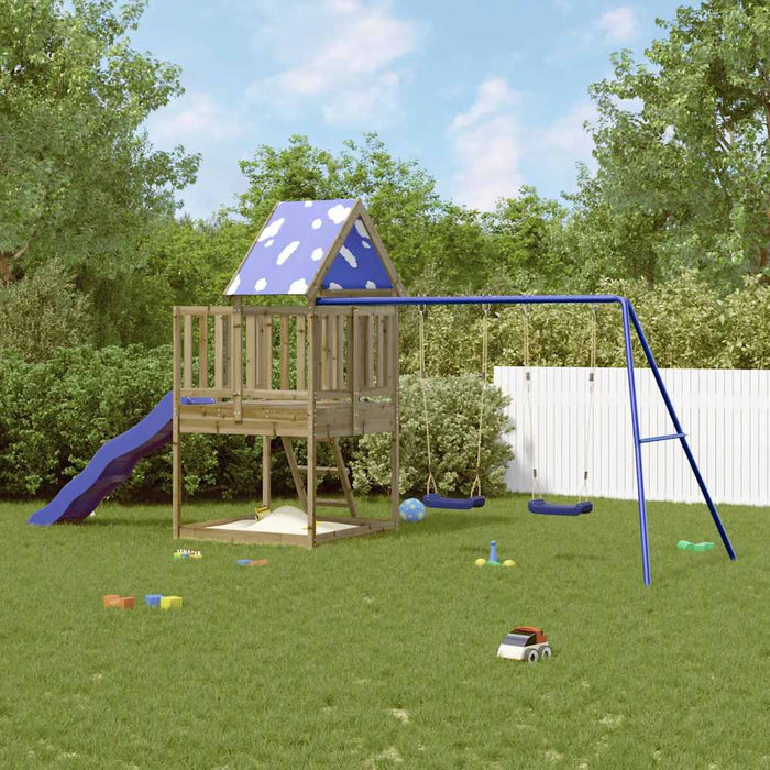 Set de joacă pentru exterior, lemn de pin impregnat - WALTI WALTI