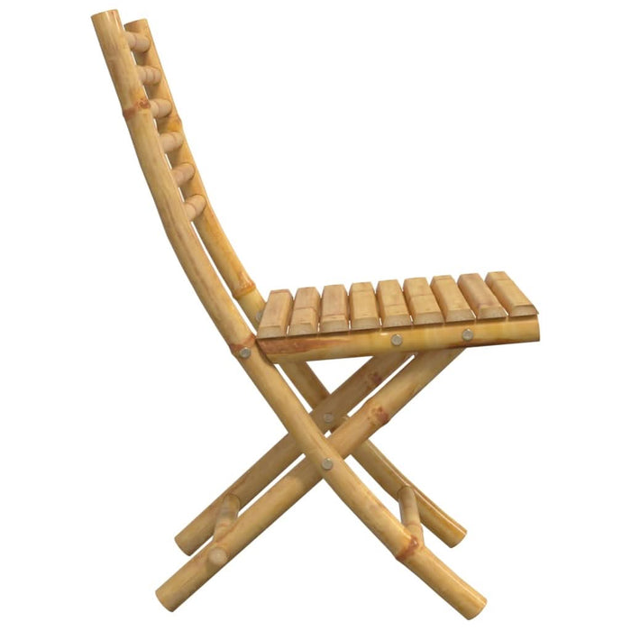 Scaune de grădină pliabile, 6 buc., 43x54x88 cm, bambus - WALTI WALTI