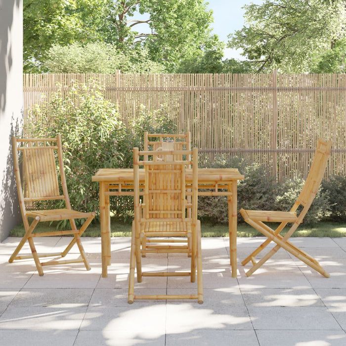 Set mobilier de grădină, 5 piese, bambus - WALTI WALTI