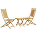 Set mobilier bistro, 3 piese, bambus - WALTI WALTI