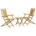 Set mobilier bistro, 3 piese, bambus - WALTI WALTI