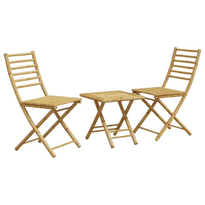 Set mobilier bistro, 3 piese, bambus - WALTI WALTI