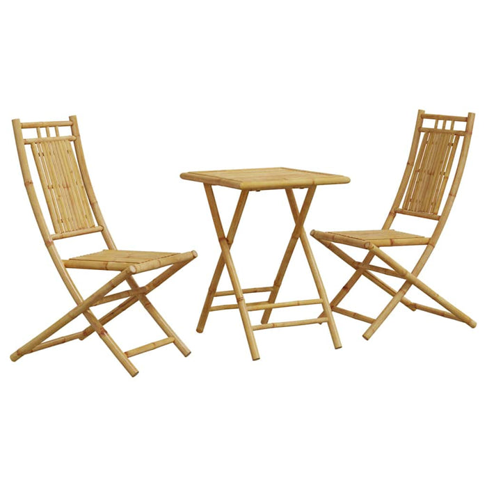 Set mobilier bistro, 3 piese, bambus - WALTI WALTI