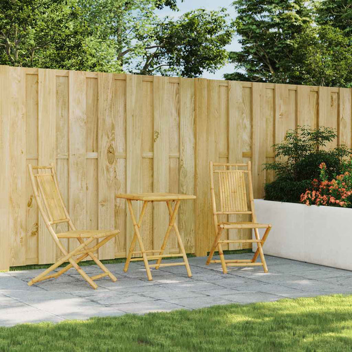 Set mobilier bistro, 3 piese, bambus - WALTI WALTI