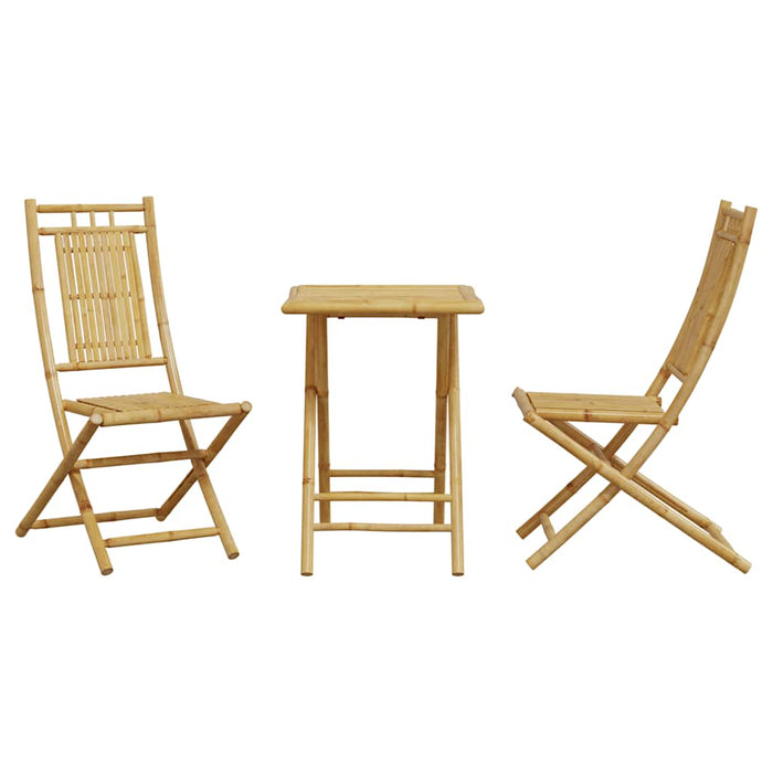 Set mobilier bistro, 3 piese, bambus - WALTI WALTI