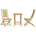 Set mobilier bistro, 3 piese, bambus - WALTI WALTI