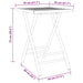 Set mobilier bistro, 3 piese, bambus - WALTI WALTI