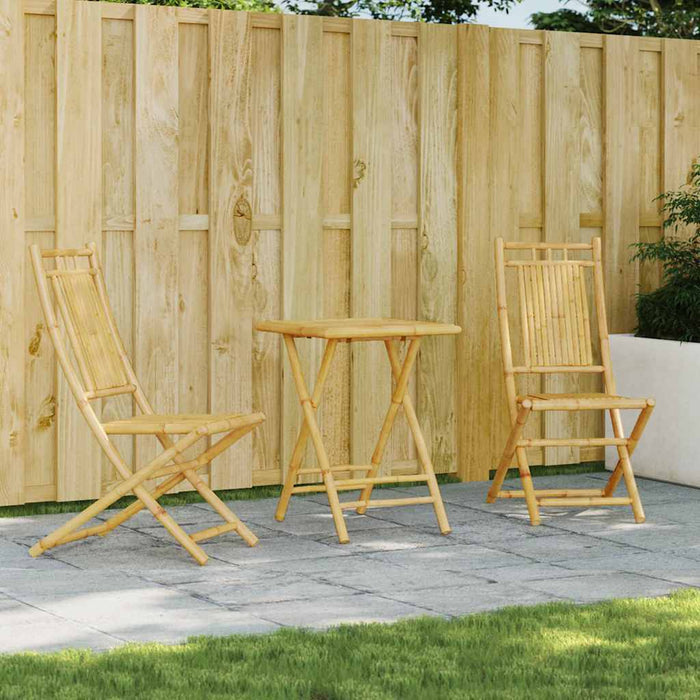 Set mobilier bistro, 3 piese, bambus - WALTI WALTI