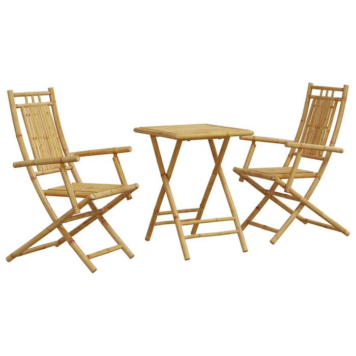 Set mobilier bistro, 3 piese, bambus WALTI