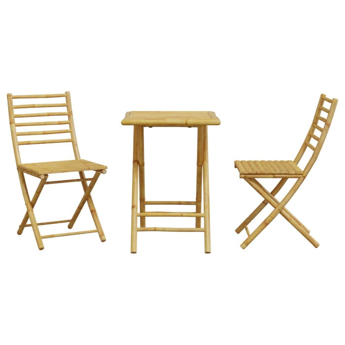 Set mobilier bistro, 3 piese, bambus - WALTI WALTI