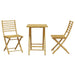 Set mobilier bistro, 3 piese, bambus - WALTI WALTI