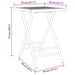 Set mobilier bistro, 3 piese, bambus - WALTI WALTI