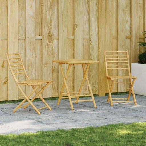 Set mobilier bistro, 3 piese, bambus - WALTI WALTI