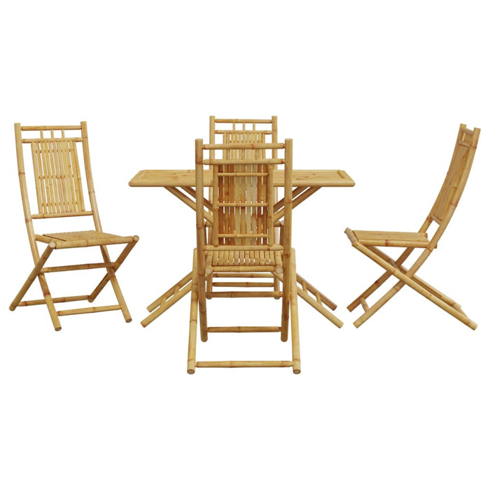 Set mobilier de grădină, 5 piese, bambus - WALTI WALTI