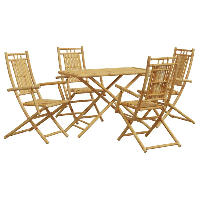Set mobilier de grădină, 5 piese, bambus - WALTI WALTI