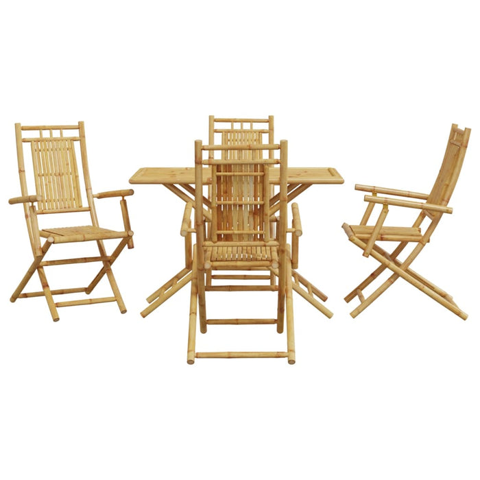 Set mobilier de grădină, 5 piese, bambus - WALTI WALTI