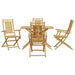 Set mobilier de grădină, 5 piese, bambus - WALTI WALTI