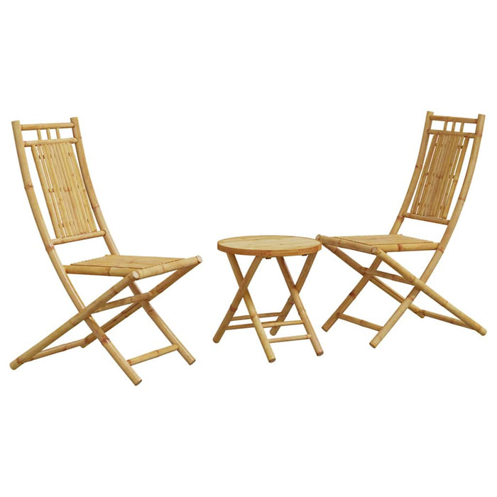Set mobilier bistro, 3 piese, bambus - WALTI WALTI