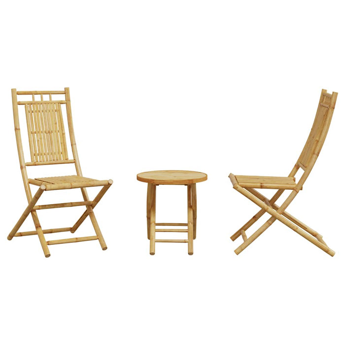 Set mobilier bistro, 3 piese, bambus - WALTI WALTI