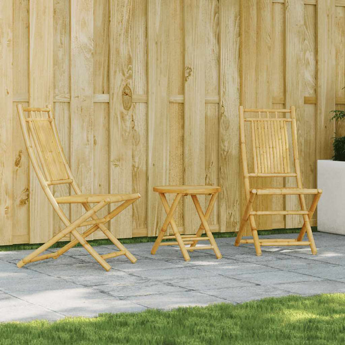 Set mobilier bistro, 3 piese, bambus - WALTI WALTI