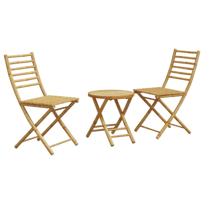 Set mobilier bistro, 3 piese, bambus - WALTI WALTI