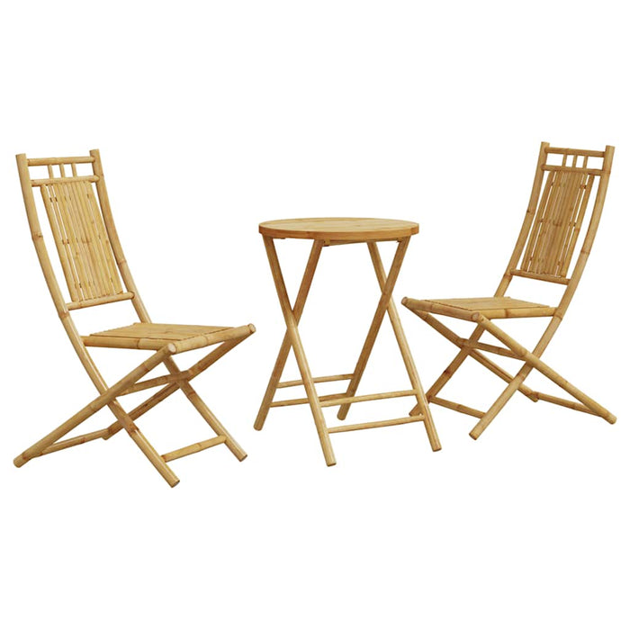 Set mobilier bistro, 3 piese, bambus - WALTI WALTI