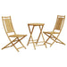Set mobilier bistro, 3 piese, bambus - WALTI WALTI
