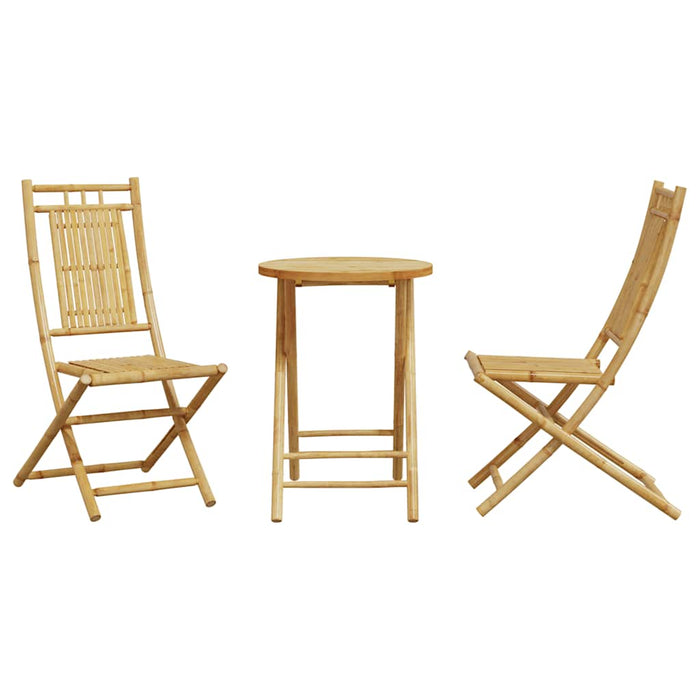Set mobilier bistro, 3 piese, bambus - WALTI WALTI