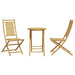 Set mobilier bistro, 3 piese, bambus - WALTI WALTI