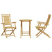 Set mobilier bistro, 3 piese, bambus - WALTI WALTI