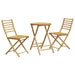 Set mobilier bistro, 3 piese, bambus - WALTI WALTI