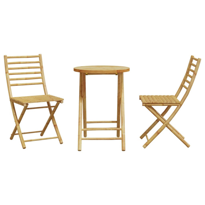 Set mobilier bistro, 3 piese, bambus - WALTI WALTI