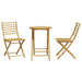 Set mobilier bistro, 3 piese, bambus - WALTI WALTI