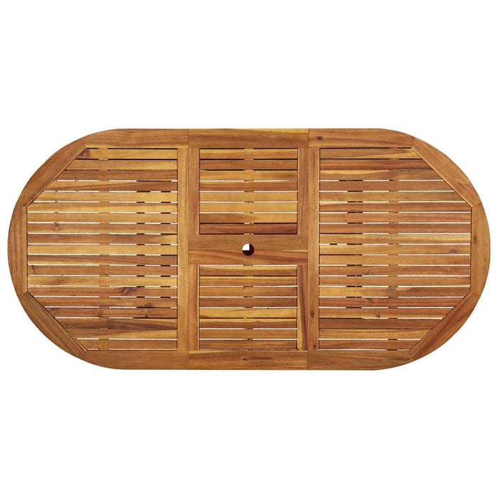 Set mobilier de grădină, 5 piese, lemn masiv acacia/textilenă - WALTI WALTI