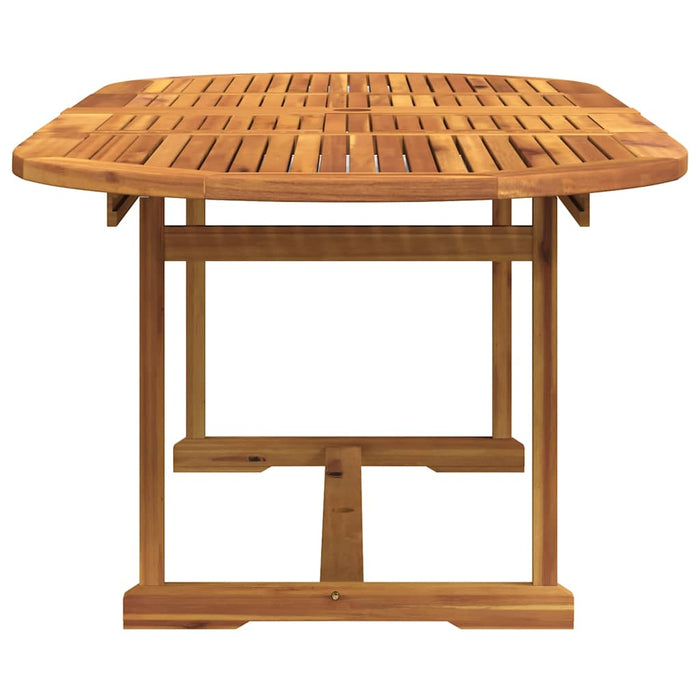 Set mobilier de grădină, 9 piese, lemn masiv acacia/textilenă - WALTI WALTI