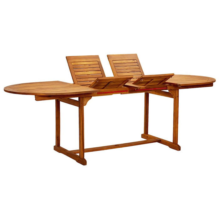 Set mobilier de grădină, 9 piese, lemn masiv acacia/textilenă - WALTI WALTI