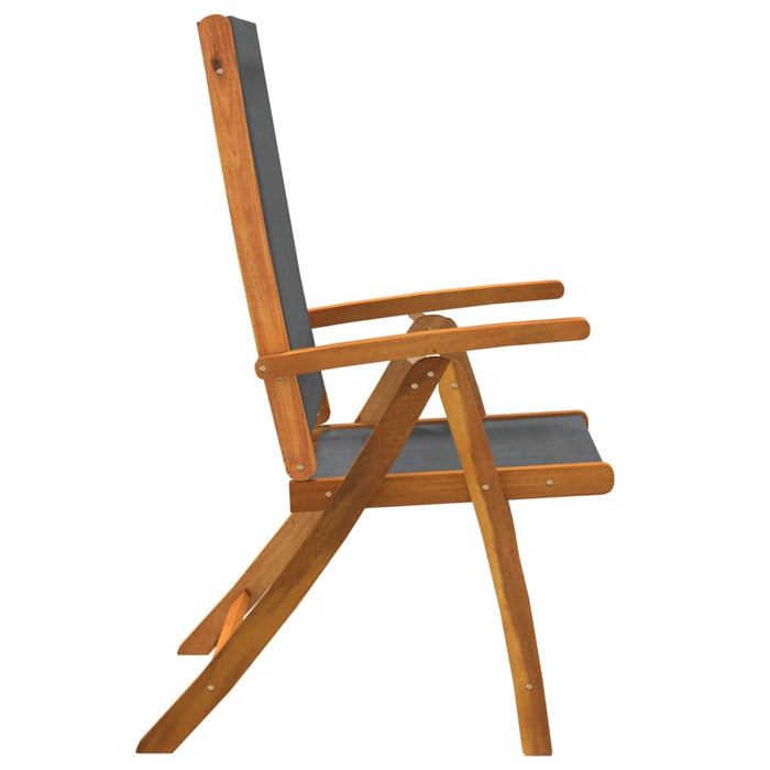 Set mobilier de grădină, 7 piese, lemn masiv acacia/textilenă - WALTI WALTI